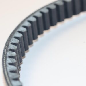 Single-sided toothed motorcycle belt